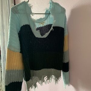Low V-Neck Sweater